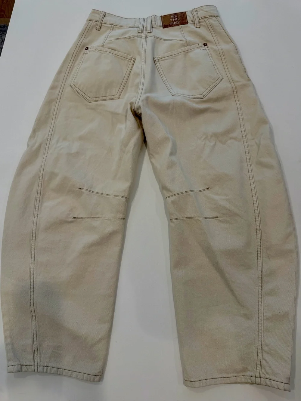 We The Free Cream Lucky You Mid Rise Barrel - Picture 6 of 8